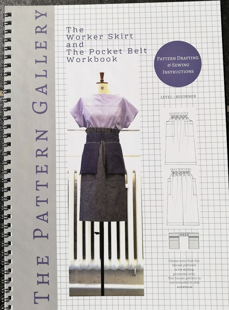 The Worker Skirt and Pocket Belt Sewing Pattern Instructions Workbook ...