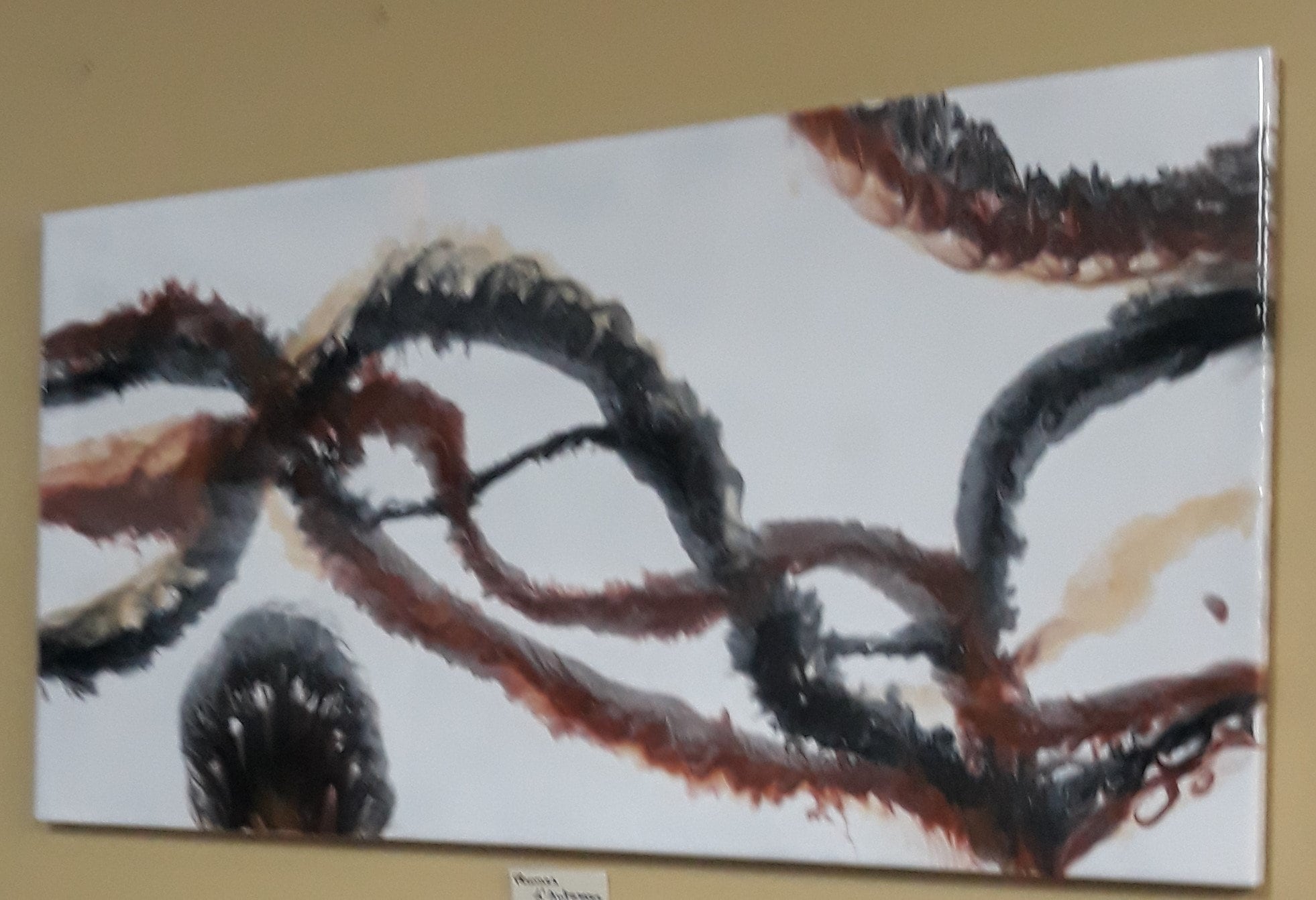 Tableau Résine Époxy Plume d'automne