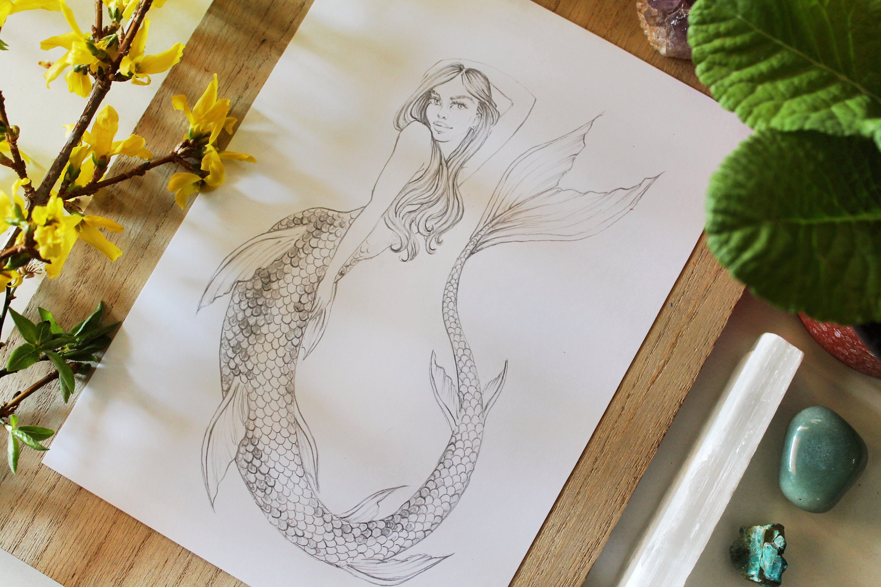 Desenhos Sexy Mermaidsoriginais Pintados Com Aquarela No Papel Foto de  Stock - Imagem de grande, desenhos: 161896860