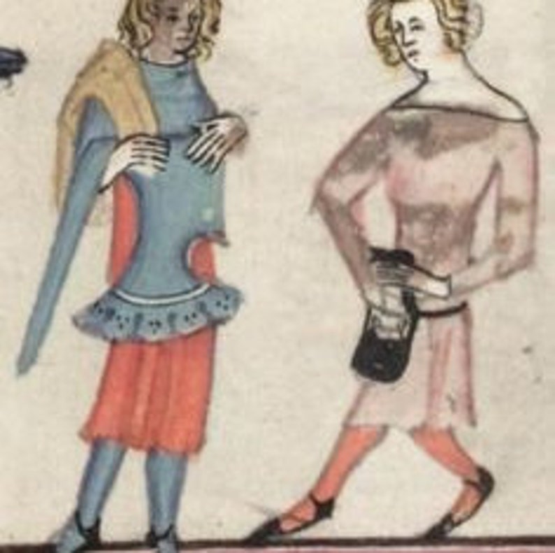 Based on a historic original leather belt bag of the 15th century.