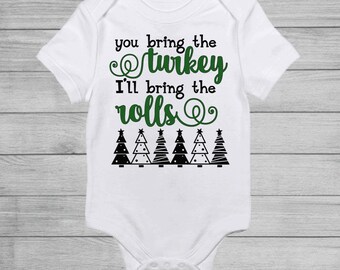 I'll Bring the Rolls Christmas Baby Bodysuit