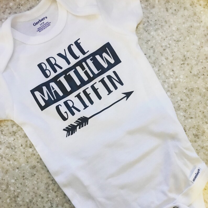Baby Boy Personalized Onesie
