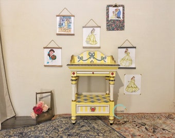 White Nightstand Etsy