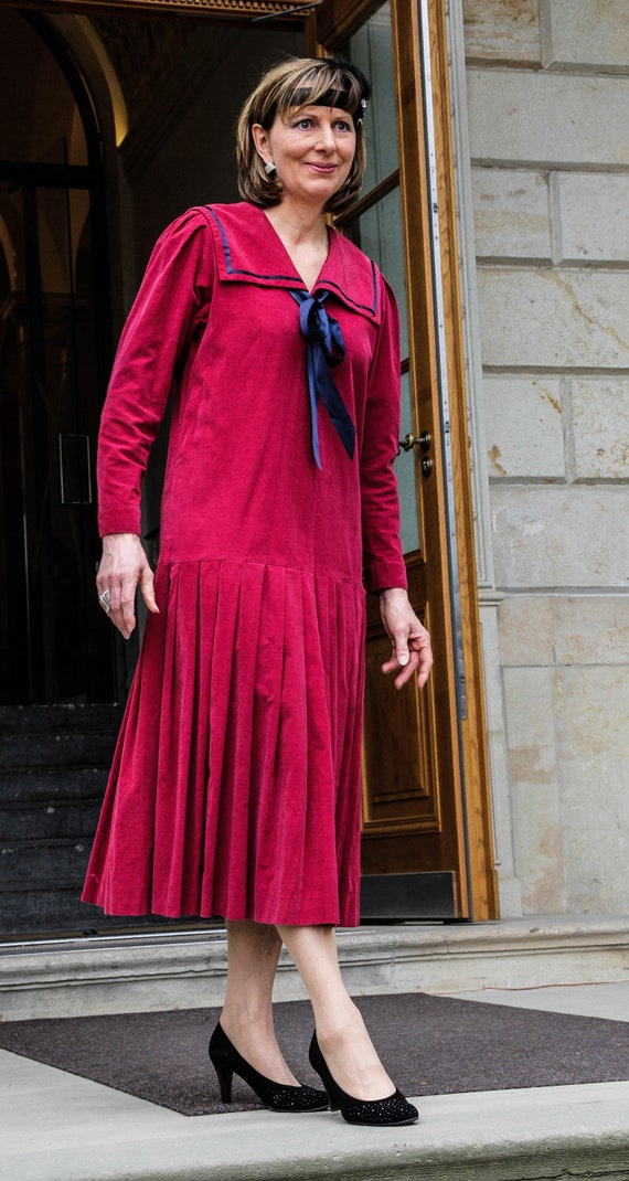 True Vintage Laura Ashley Sailors Dress Cord Dress