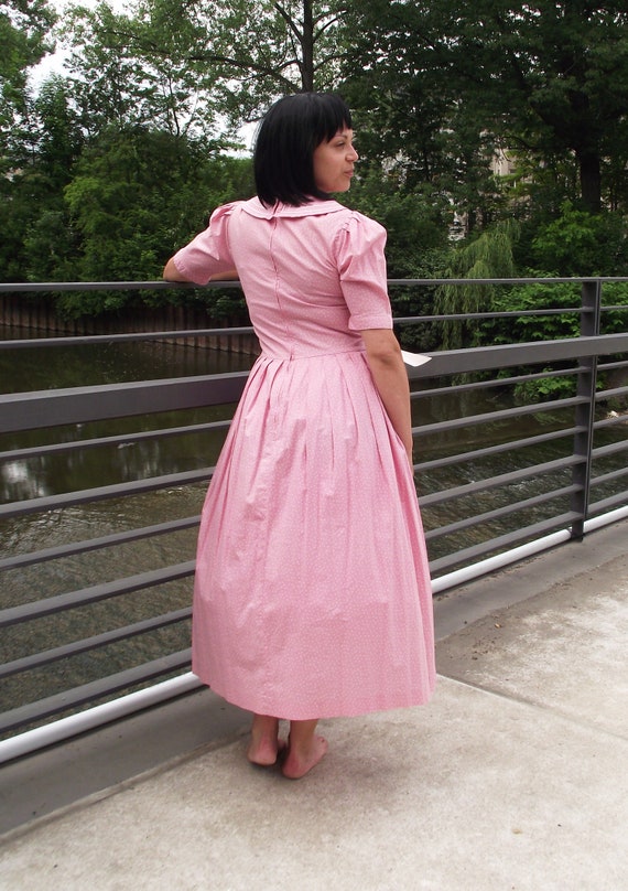 True Vintage Laura Ashley sailor dress pink polka… - image 3
