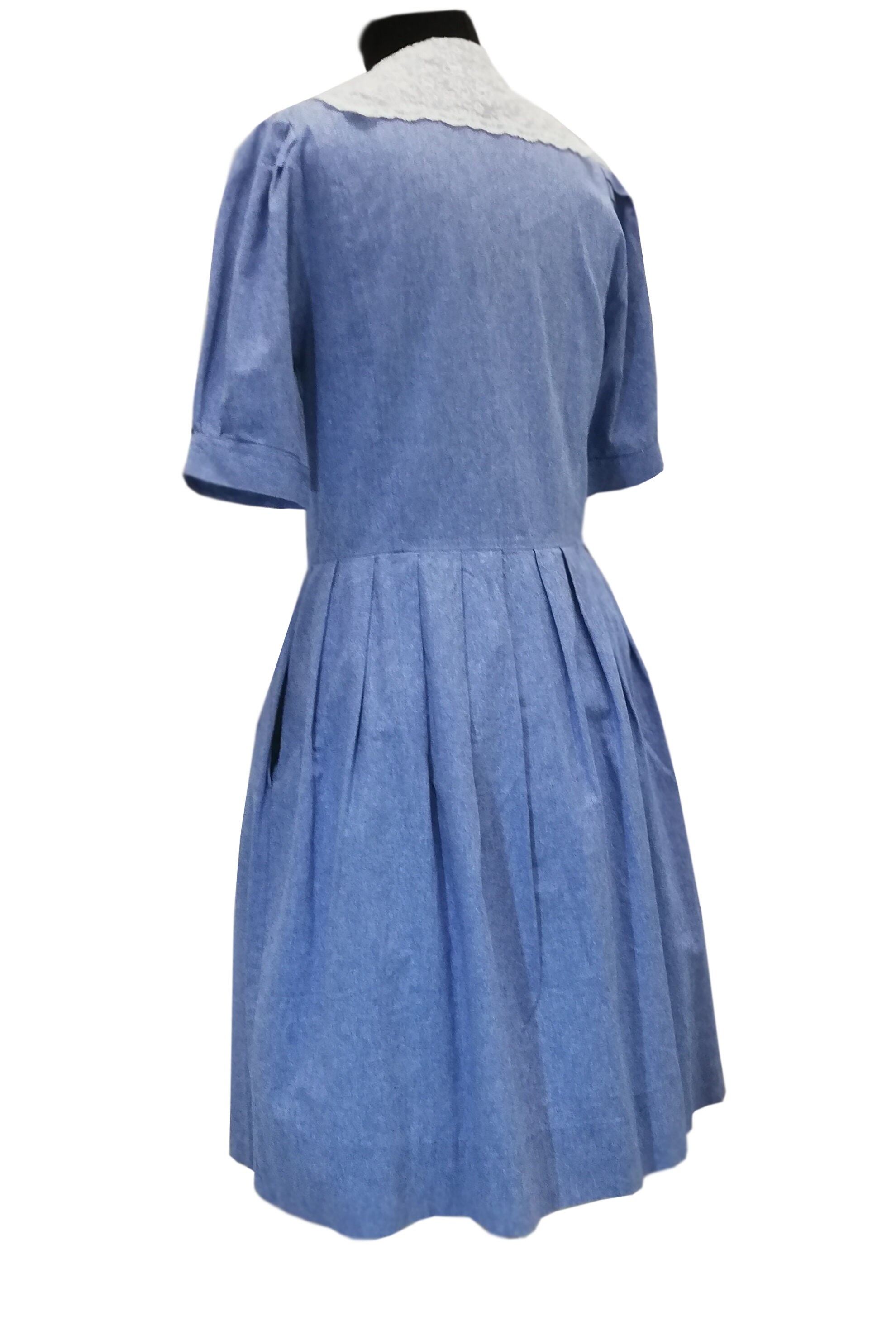 laura ashley denim dress Laura Ashley Vintage 100% Cotton 90's Y2K Denim Maxi Dress Womens Size 4