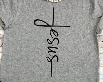 Jesus svg CUT file, Jesus cross svg Christian Faith cross svg file sideways cross svg for Silhouette Cameo Cricut Jesus t-shirt svg DIY idea