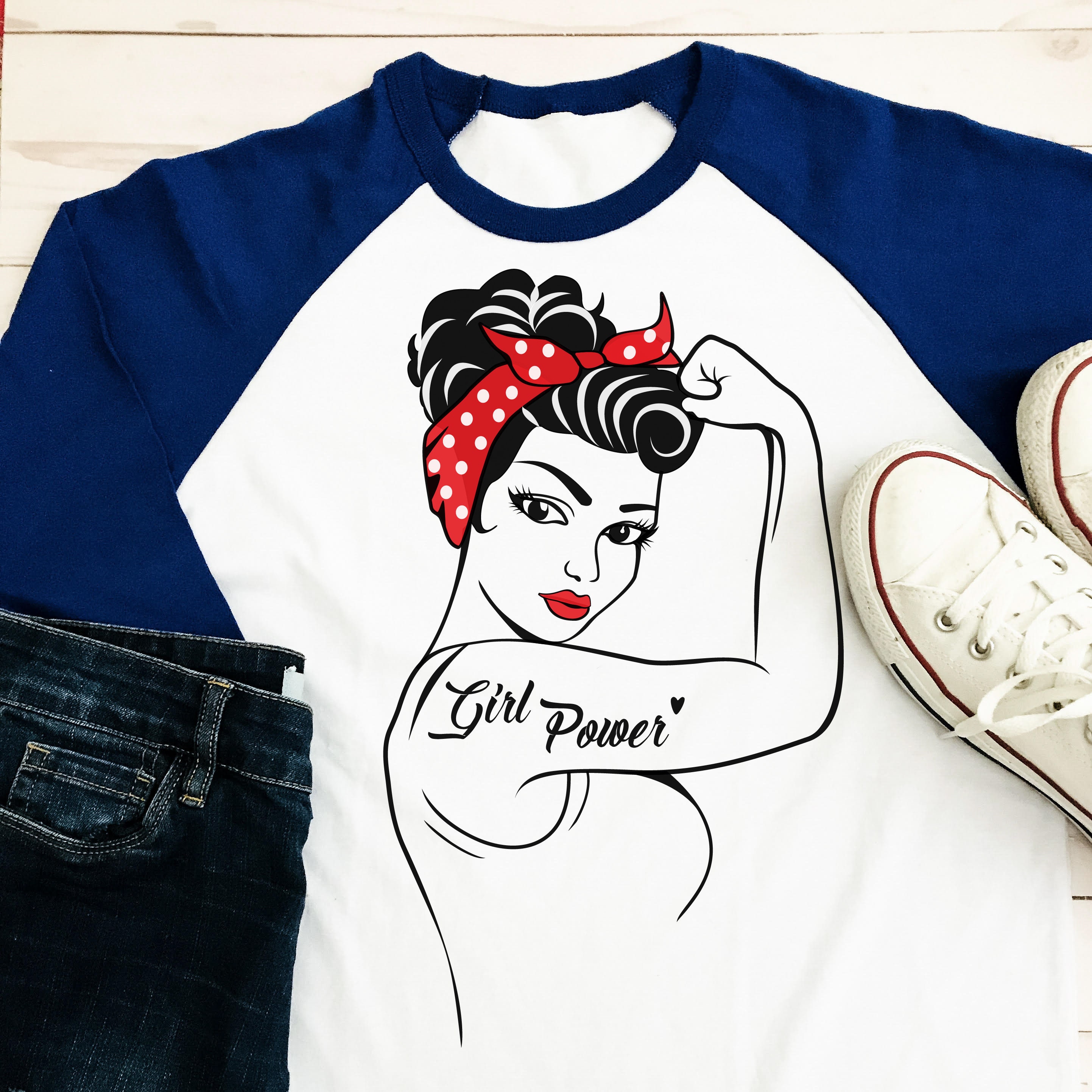 Download Girl Power SVG eps ai dxf Cut file Silhouette | Etsy