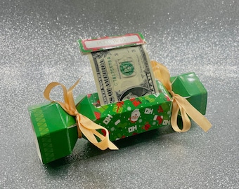 Surprise Money Pull Pouch- Hexagon, Christmas Money Pull Box, DIY Christmas Kit, Cash Gift Pouch, Christmas Gift Pouch