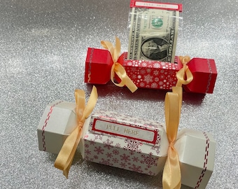 Surprise Money Pull Pouch- Hexagon, Christmas Money Pull Box, DIY Christmas Kit, Cash Gift Pouch, Christmas Gift Pouch