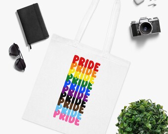 LGBT PRIDE Cotton Tote, gay pride, LGBTQIA, tassen, cadeaus voor haar, cadeaus voor hem, boodschappentassen, regenboog, schoudertas.