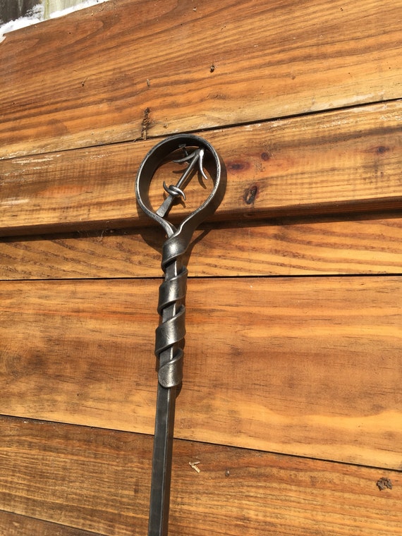 Personalized Fire Poker Fire Tools Hand Forged Fire Pit Etsy