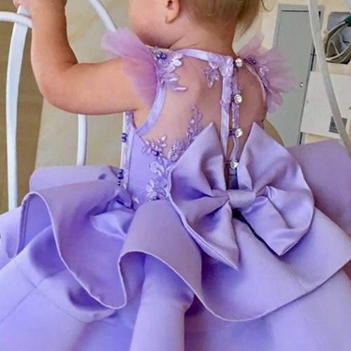 Fabal Toddler Baby Kid Girl Floral Flowers Skirt Party Princess Dresses Casual Clothes Purple Fabal Toddler Baby Kid Girl Floral Flowers Skirt Party Princess Dresses Casual Clothes Purple