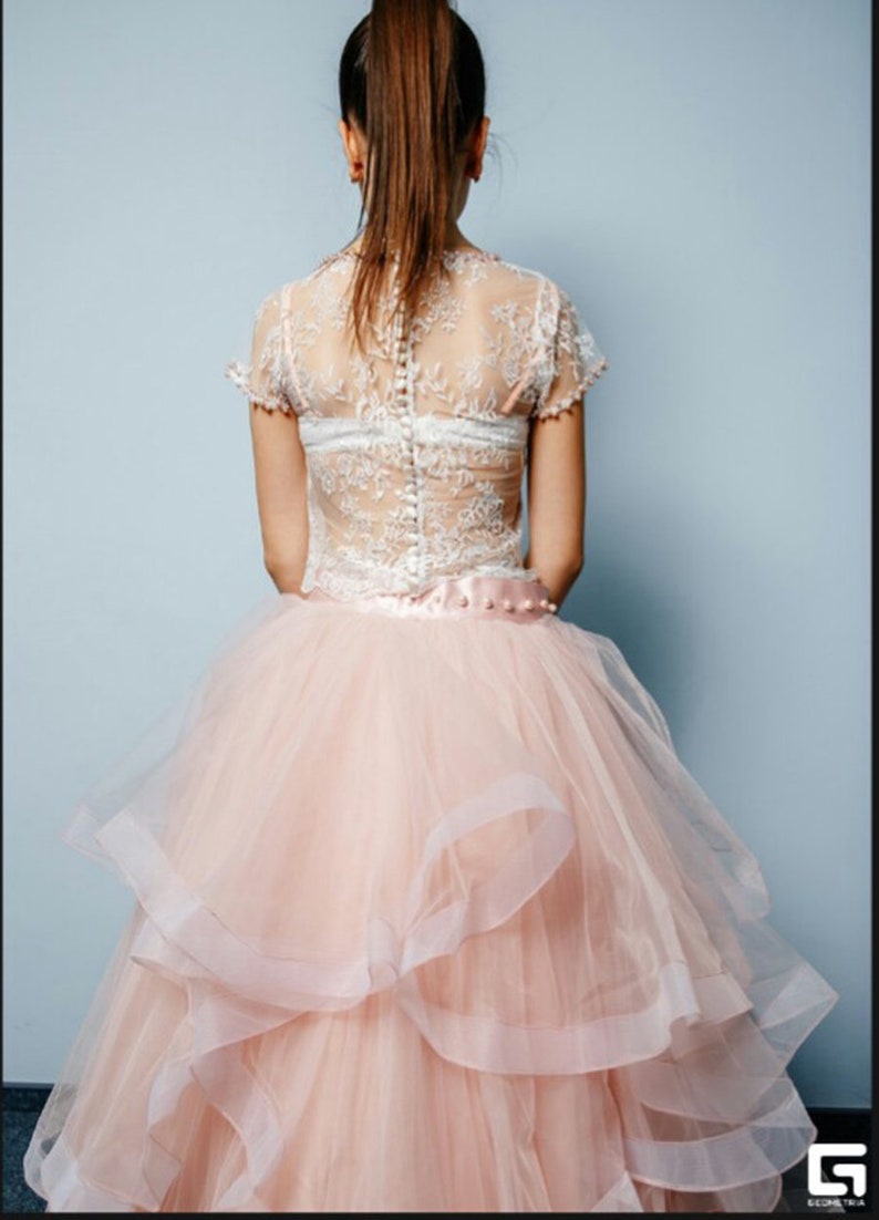Ivory and blush flower girl dresses macys Birthday Wedding Bridesmaid blush Flower girl ivory dress tulle flower girl dress alternative