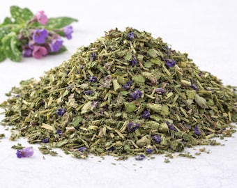 Té de hierba pulmonar / Pulmonaria officinalis / Tés de hojas sueltas / Botánico / Producto herbal vegano