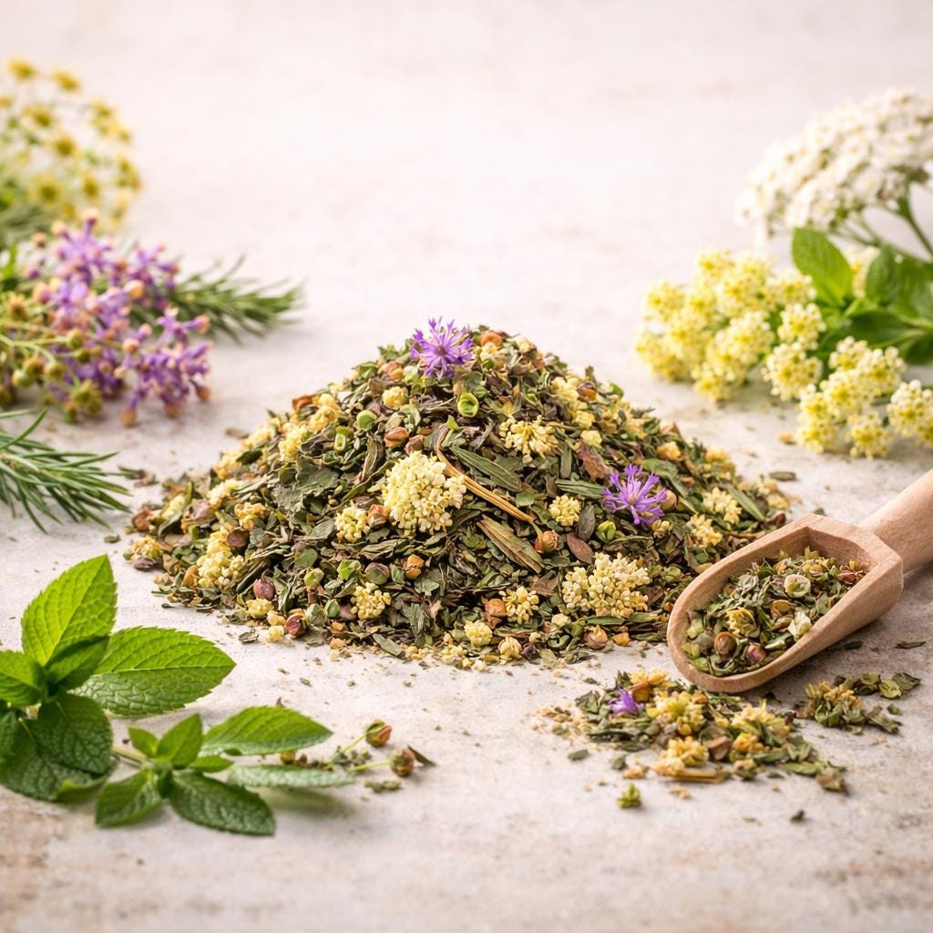 Carpathian Loose Leaf Herbal Tea - Wild Crafted Herbs - Natural Mountain Herb Blend - Caffeine Free