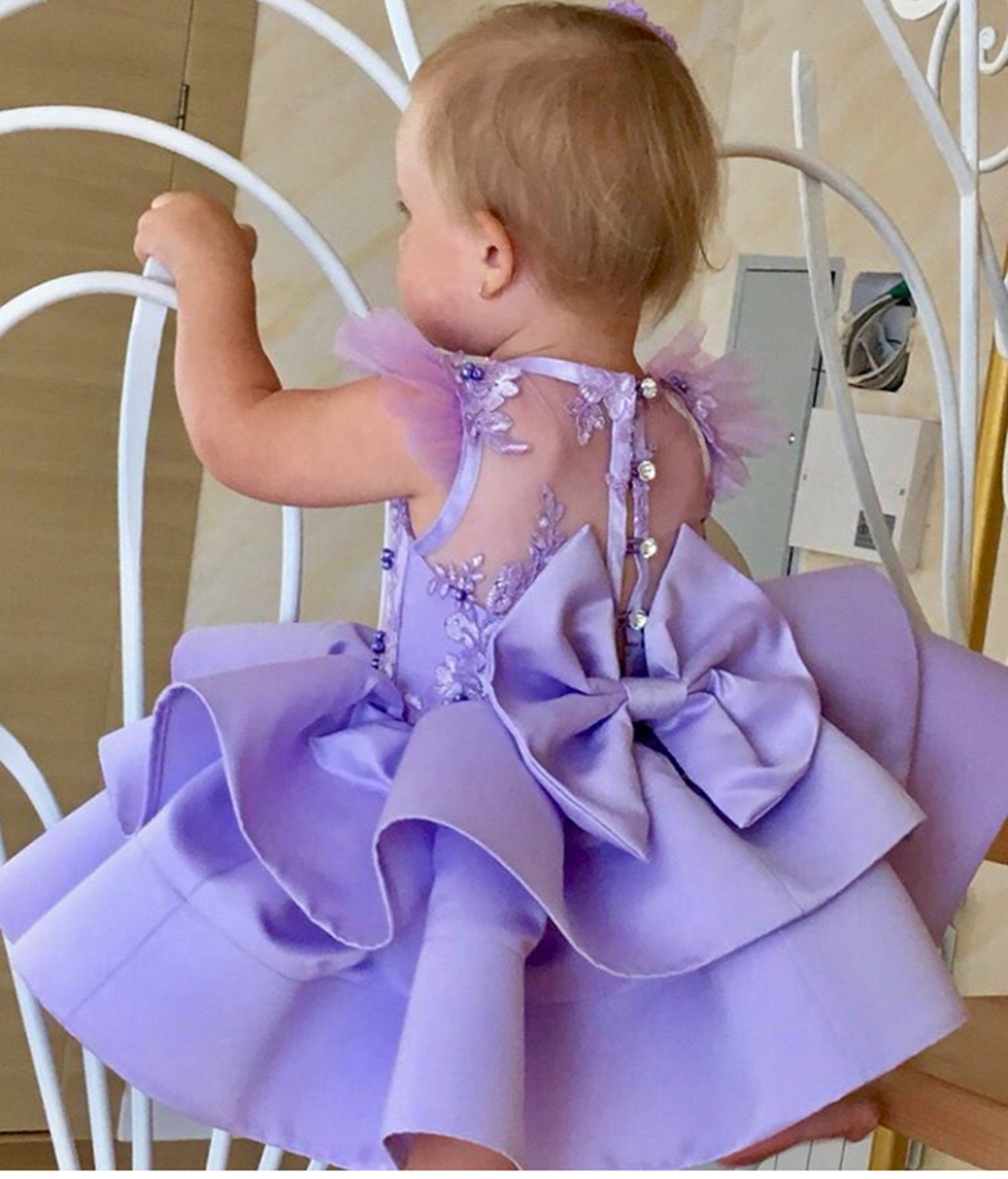 Fabal Toddler Baby Kid Girl Floral Flowers Skirt Party Princess Dresses Casual Clothes Purple Fabal Toddler Baby Kid Girl Floral Flowers Skirt Party Princess Dresses Casual Clothes Purple