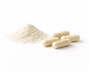 Capsule di collagene bovino da 500 mg / Collagene in capsule vegetariane. / Integratore proteico /