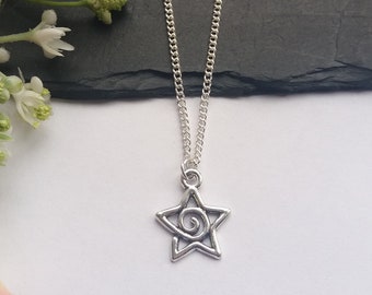 Star Necklace, Silver Star Gift, Star Charm Necklace, Star Gift, Star Jewellery, Gift for Her, Gift for Girlfriend, Celestial Gifts, Gift