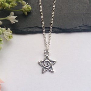 Star Necklace, Silver Star Gift, Star Charm Necklace, Star Gift, Star Jewellery, Gift for Her, Gift for Girlfriend, Celestial Gifts, Gift