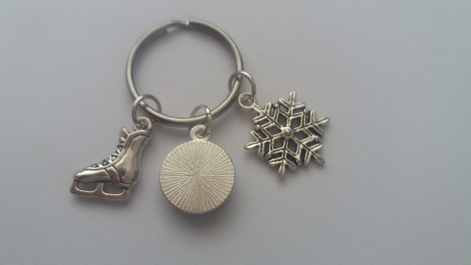 Ice Skate Keychain Ice Skate Keyring Ice Skating Gifts Etsy
