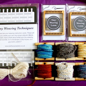 Tiny Weaving Kit - Learn to weave tapestry on a miniature scale