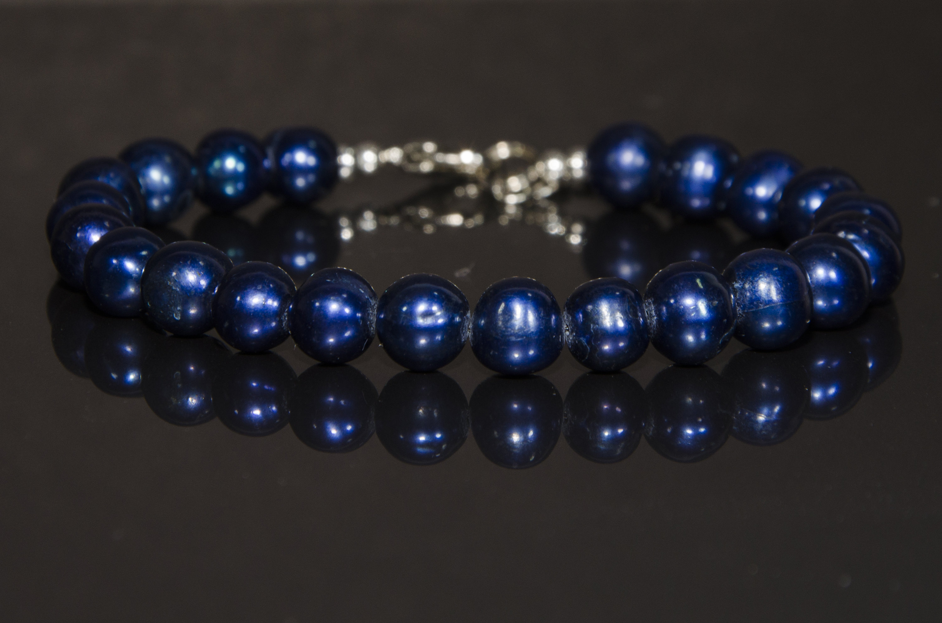 Blue Pearl bracelet Fashion bracelet Pearl bracelet Blue pearl Etsy