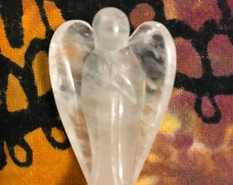 Clear Quartz Angel Crystal Carving Transformation Blessing