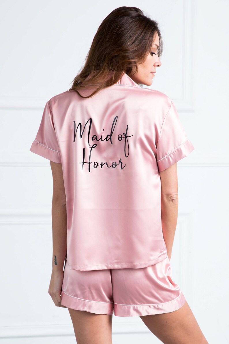 Bridesmaid Pajamas Shorty Pajamas Wedding Party Pajamas Etsy