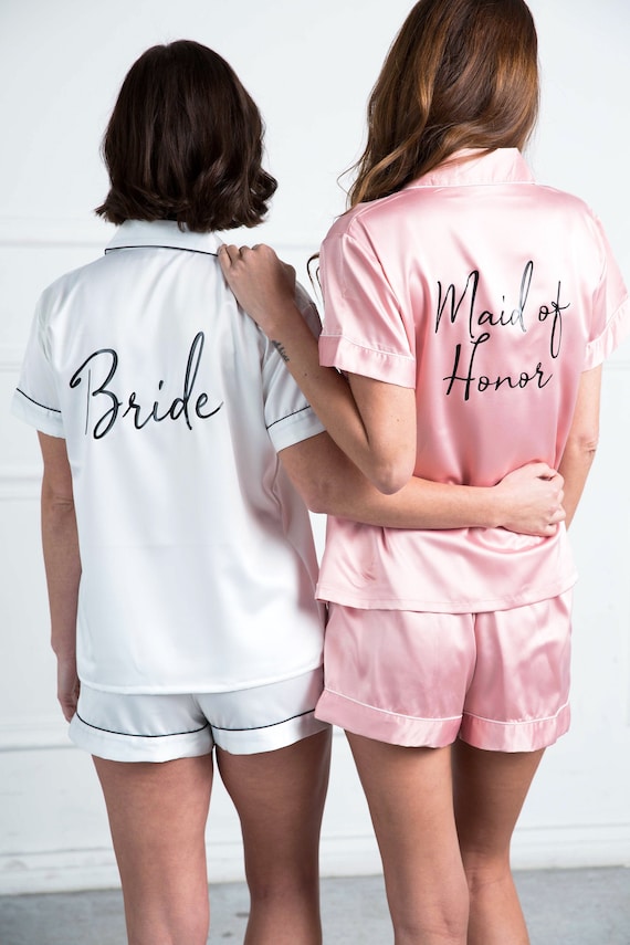 Bridal Party Pj sets Bridesmaid Pajamas Pajama Set Etsy