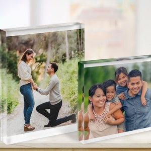 Acrylic Glass Photo Block, Crystal Glass Photo, Family Photos, Reunion ...