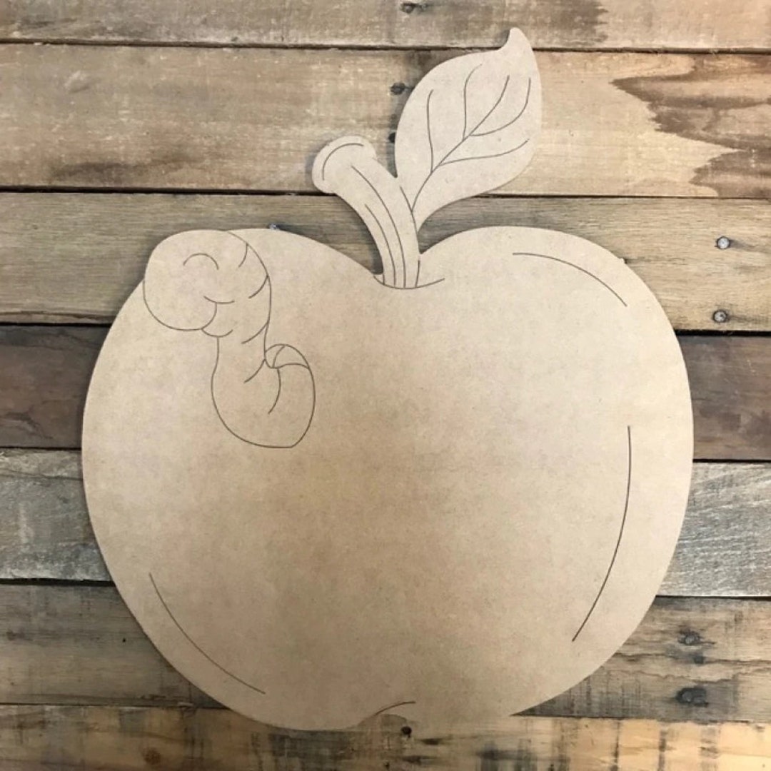 Pomme décorative bois tourné Beige - Vendu