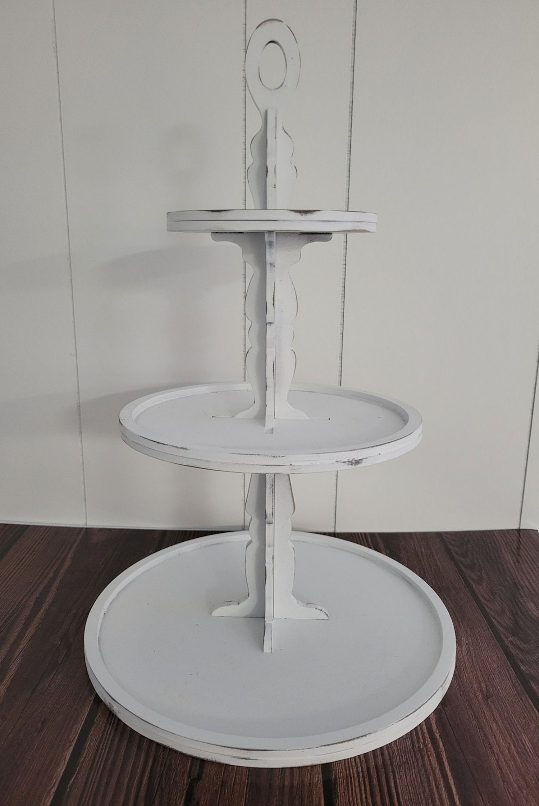 Unfinished DIY Wooden Tiered Tray for Decor Paint Your Own Tiered Tray