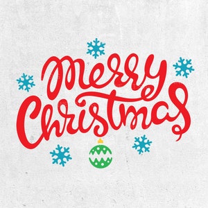 Merry Christmas SVG File, Christmas SVG Design, Christmas vacation SVG, Holiday svg, dxf eps png, Cut files for Cricut, Silhouette svg file