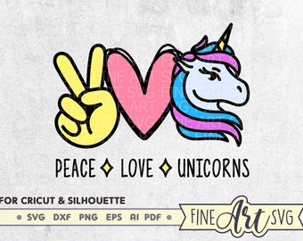 Download Love Unicorns Svg Etsy