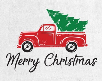 Christmas truck | Etsy