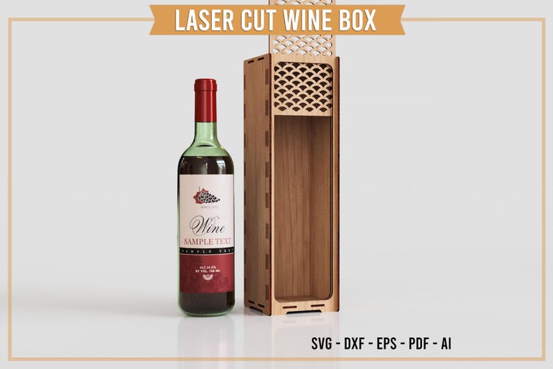 Laser Cut Wine Box Bundle | 10 SVG Designs | Gift Box Template - Etsy UK