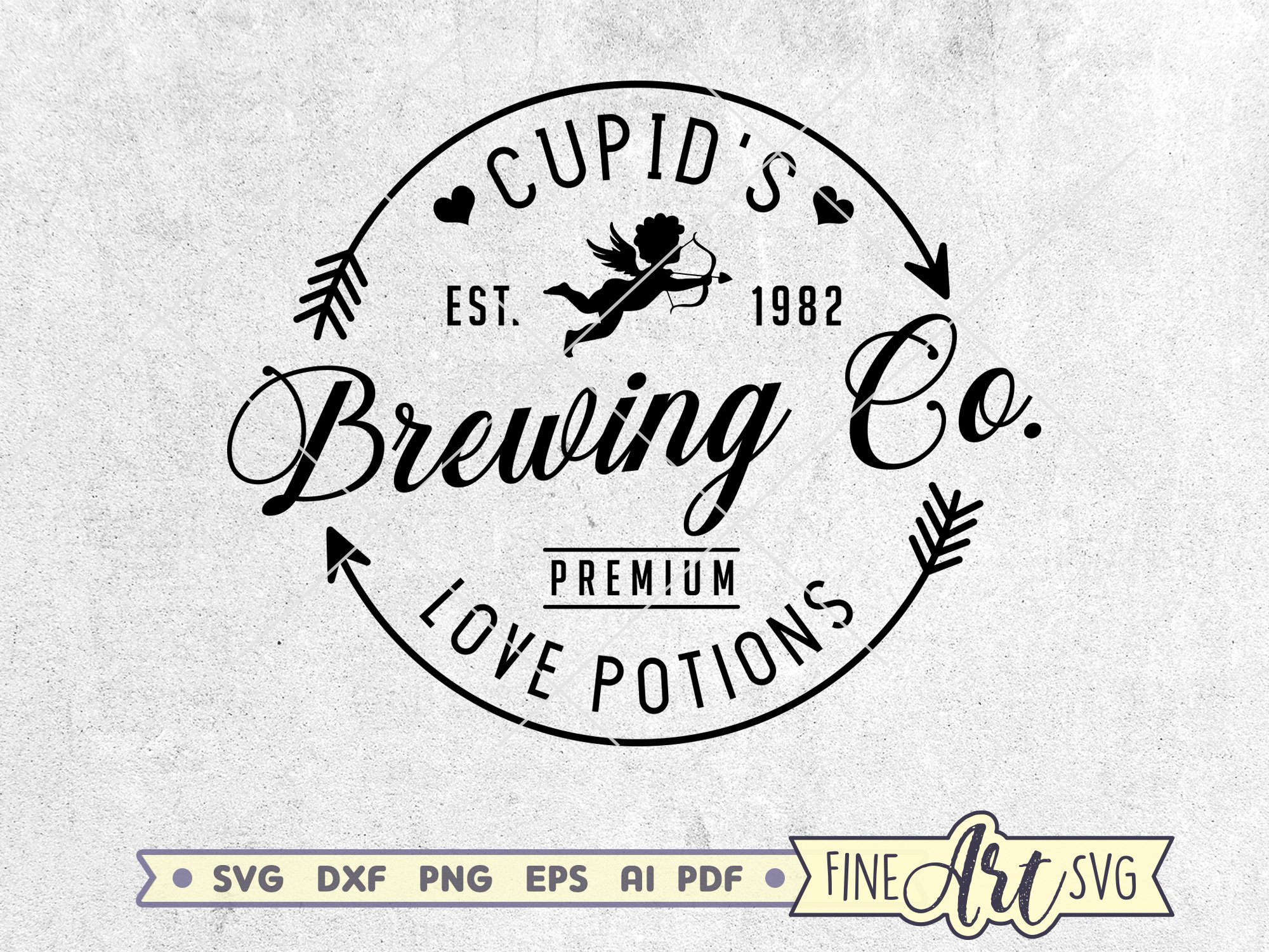 Cupid's Brewing Co SVG Love Potions SVG Cut File | Etsy