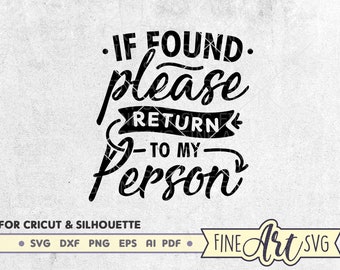 If Found Please Return to the Svg - Etsy