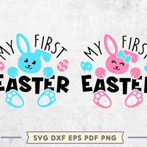 Mon premier fichier SVG de Pâques / Baby Easter Onesie SVG / Baby Bunny Svg / Kids Easter Clipart / Cricut & Silhouette Files / Digital Download