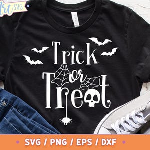 Süßes oder Saures SVG, Halloween Zitat SVG für Cricut & Silhouette, Gruselige Saison Shirt SVG Design, Halloween Cut File, sofortiger Download