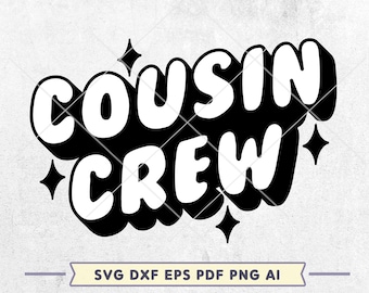 Cousin Crew SVG: Family Vacation Shirt Design (Digital Download)