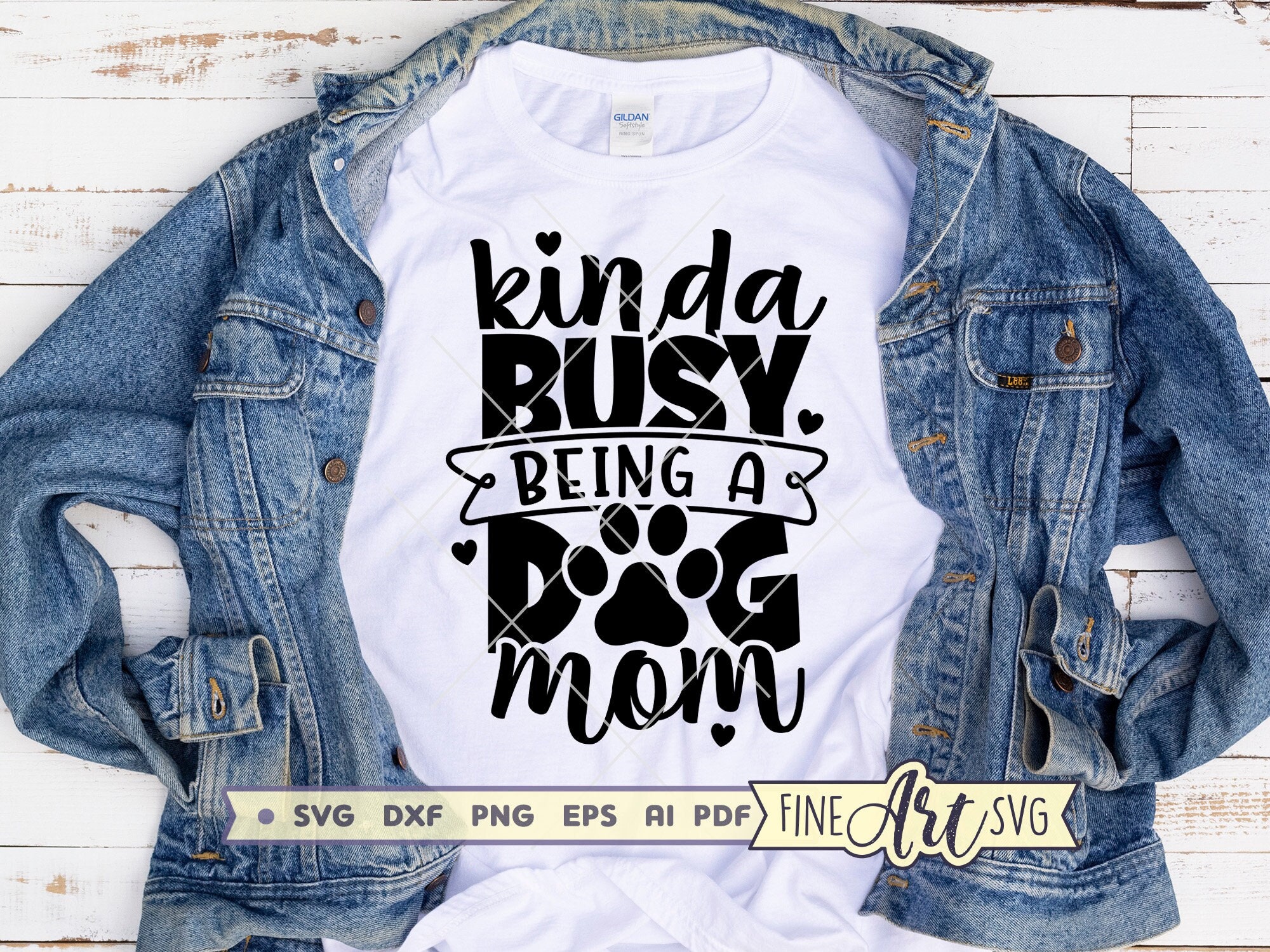 Kinda Busy Being A Dog Mom, SVG Cutting File, Dog Lover Shirt Design ...