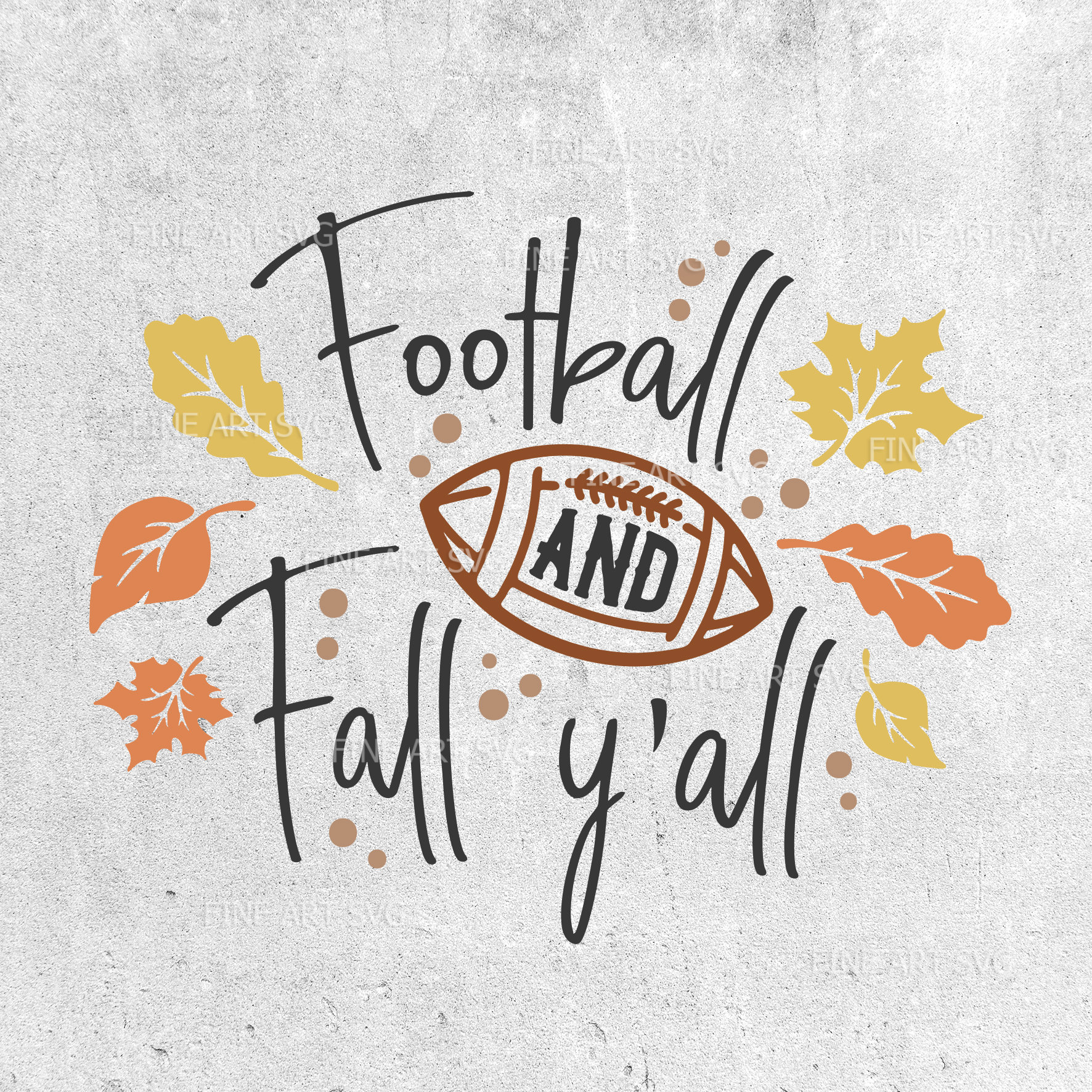 Football and Fall Y'all Svg Cut File Football Fall Svg Etsy