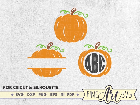 Download Pumpkin Svg Monogram Frame Svg Pumpkin Frame Svg Halloween Etsy