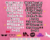 Burn Book Alphabet SVG, Mean Girl Alphabet Svg, Ransom Letters Svg, Png Pdf Eps Dxf, Cricut Silhouette Files, Instant Download