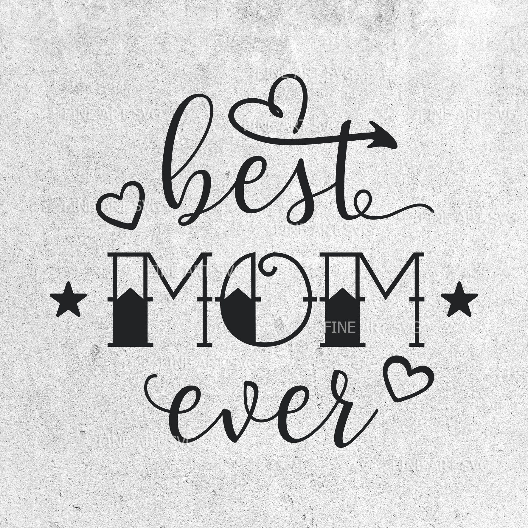 Clip Art & Image Files Papercraft Best mom ever svg Mom svg Mom mug svg