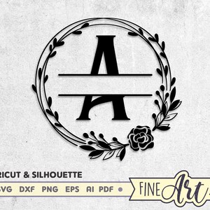 Download Split Monogram Svg Files Monogram Svg Dxf Studio3 Eps Etsy