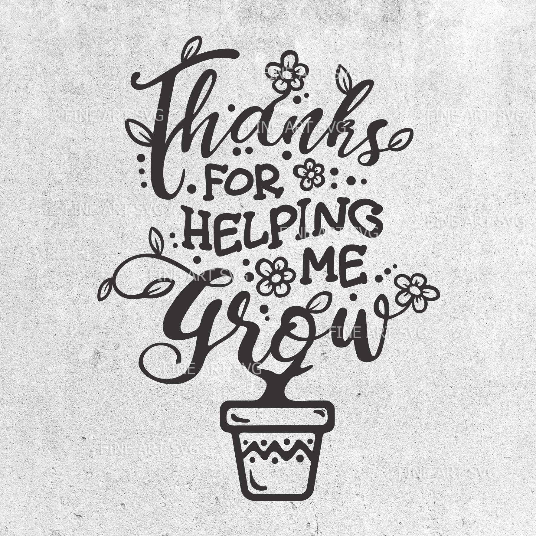 Download Thanks for helping me grow svg Teacher svg Thank you svg | Etsy