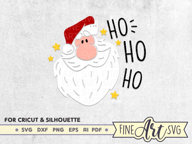 Download Files For Cricut And Silhouette Funny Christmas Shirt Svg Ho Ho Ho Svg Design Santas Face Clipart Santa Svg Cut File Xmas Svg Clip Art Art Collectibles Kromasol Com